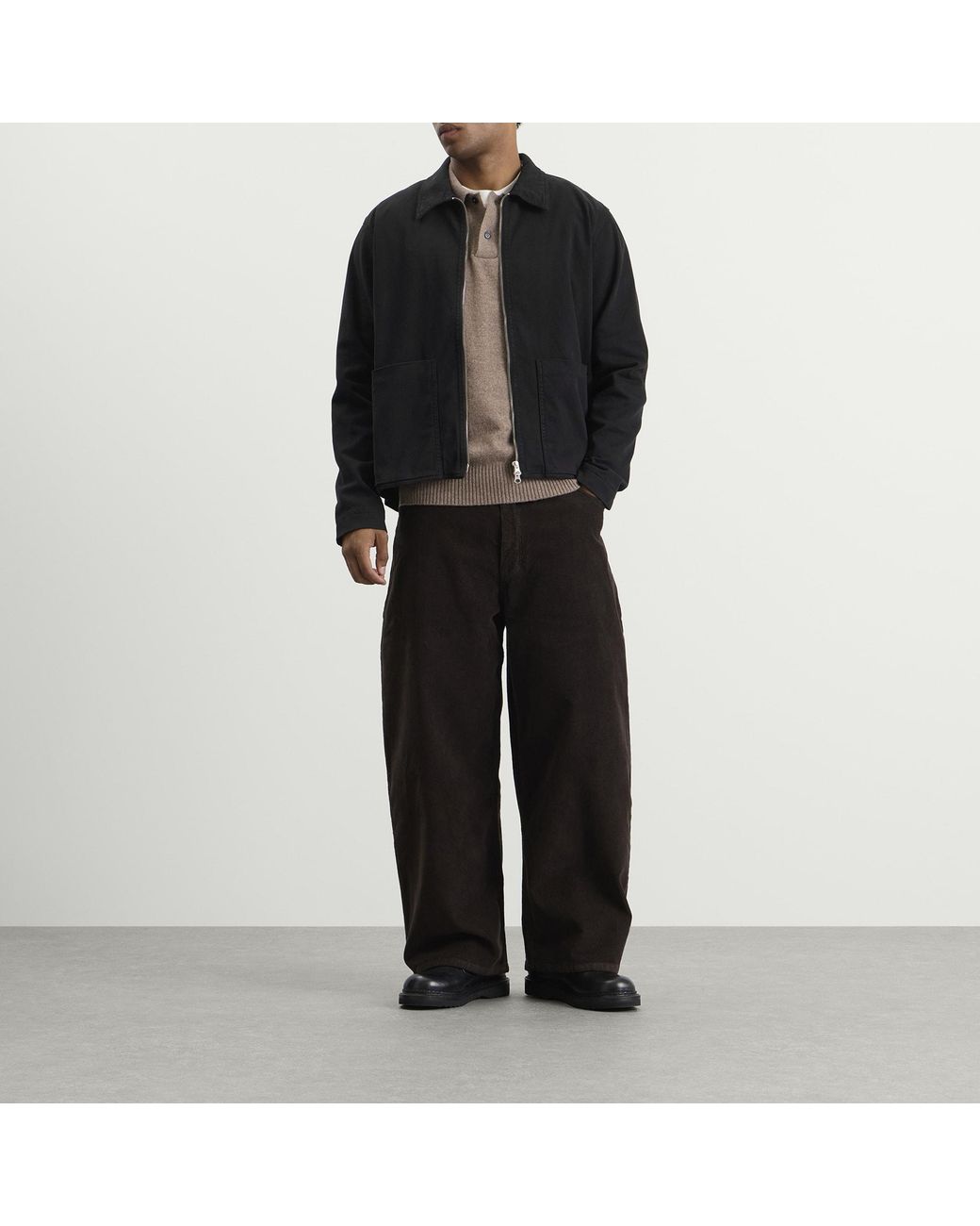 YMC Black Garment Dyed Bay City Jacket for men