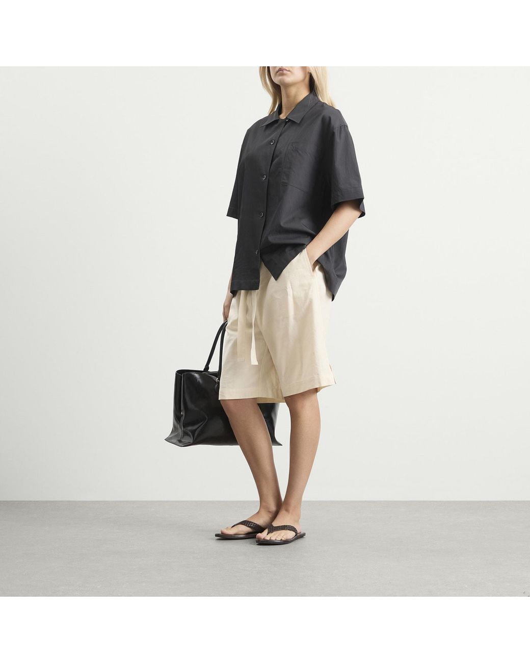 Studio Nicholson Natural Demba Elasticated Shorts