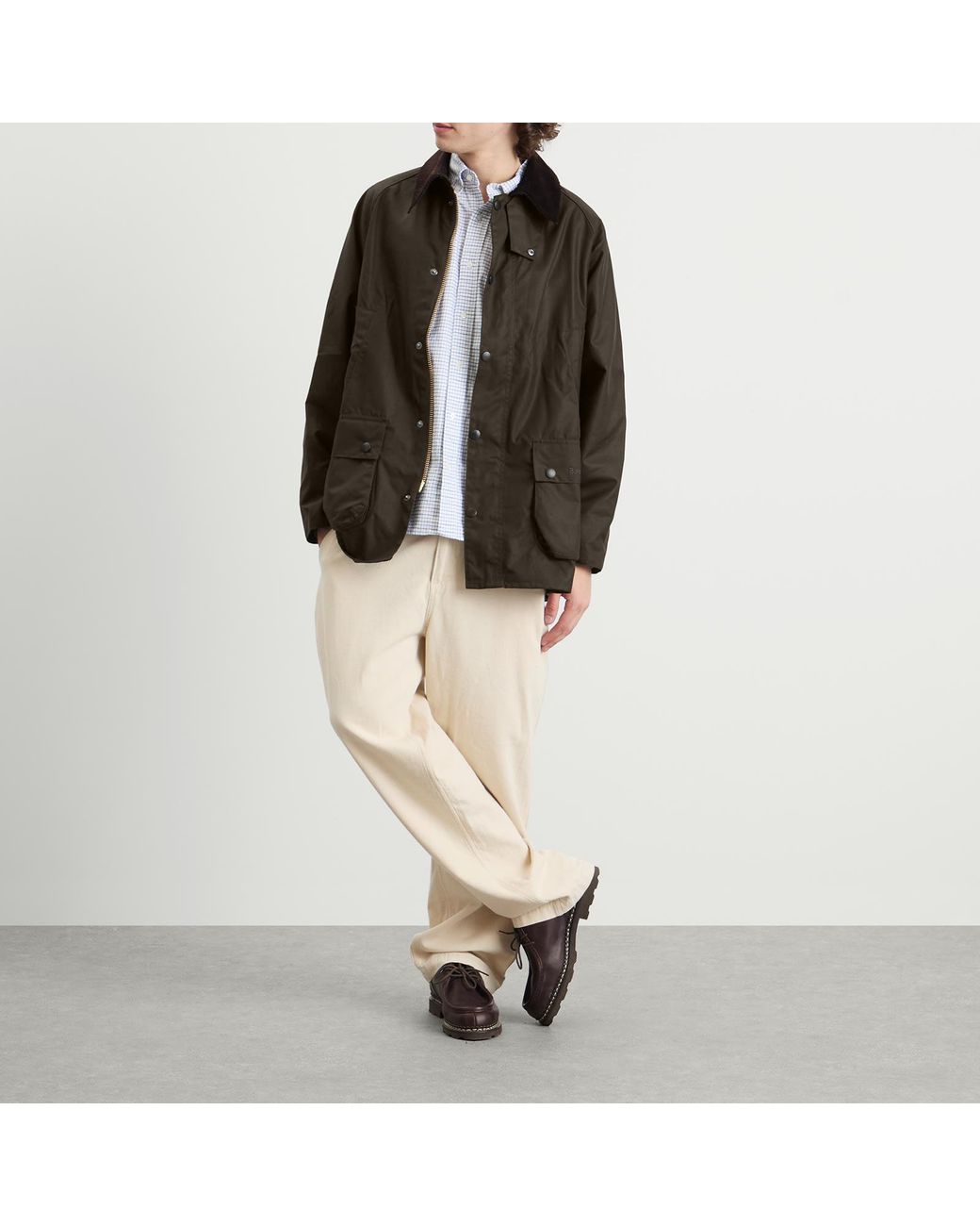 Barbour Black Classic Bedale Wax Jacket for men