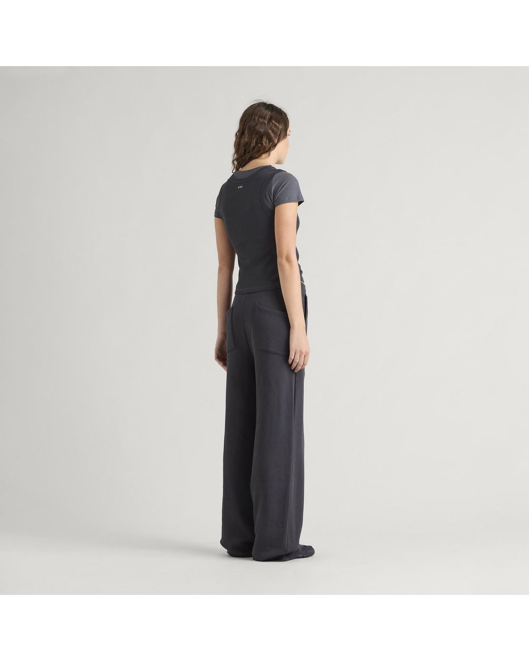 END. Black Mono Sweatpant