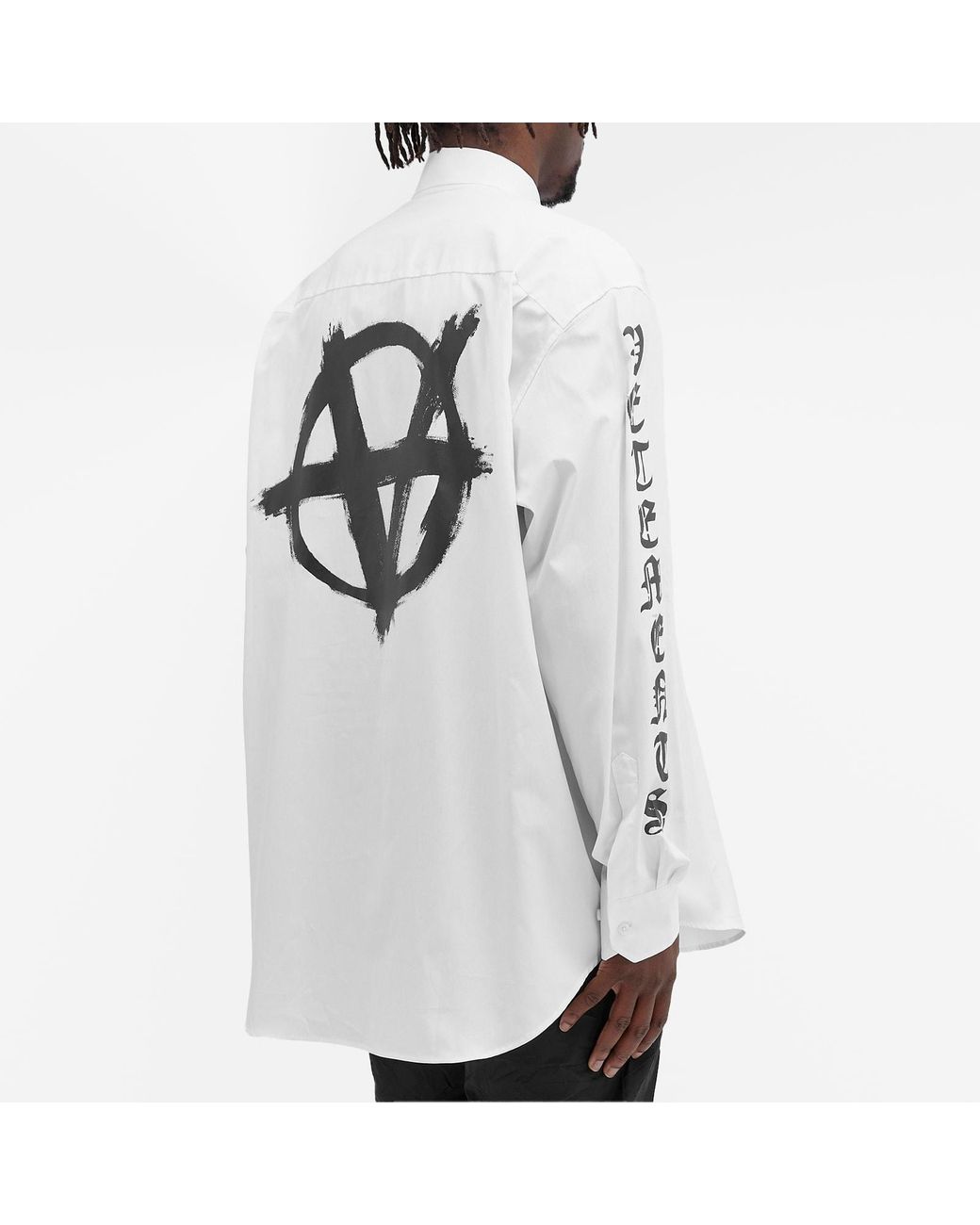 Vetements Double Anarchy Shirt in White for Men | Lyst