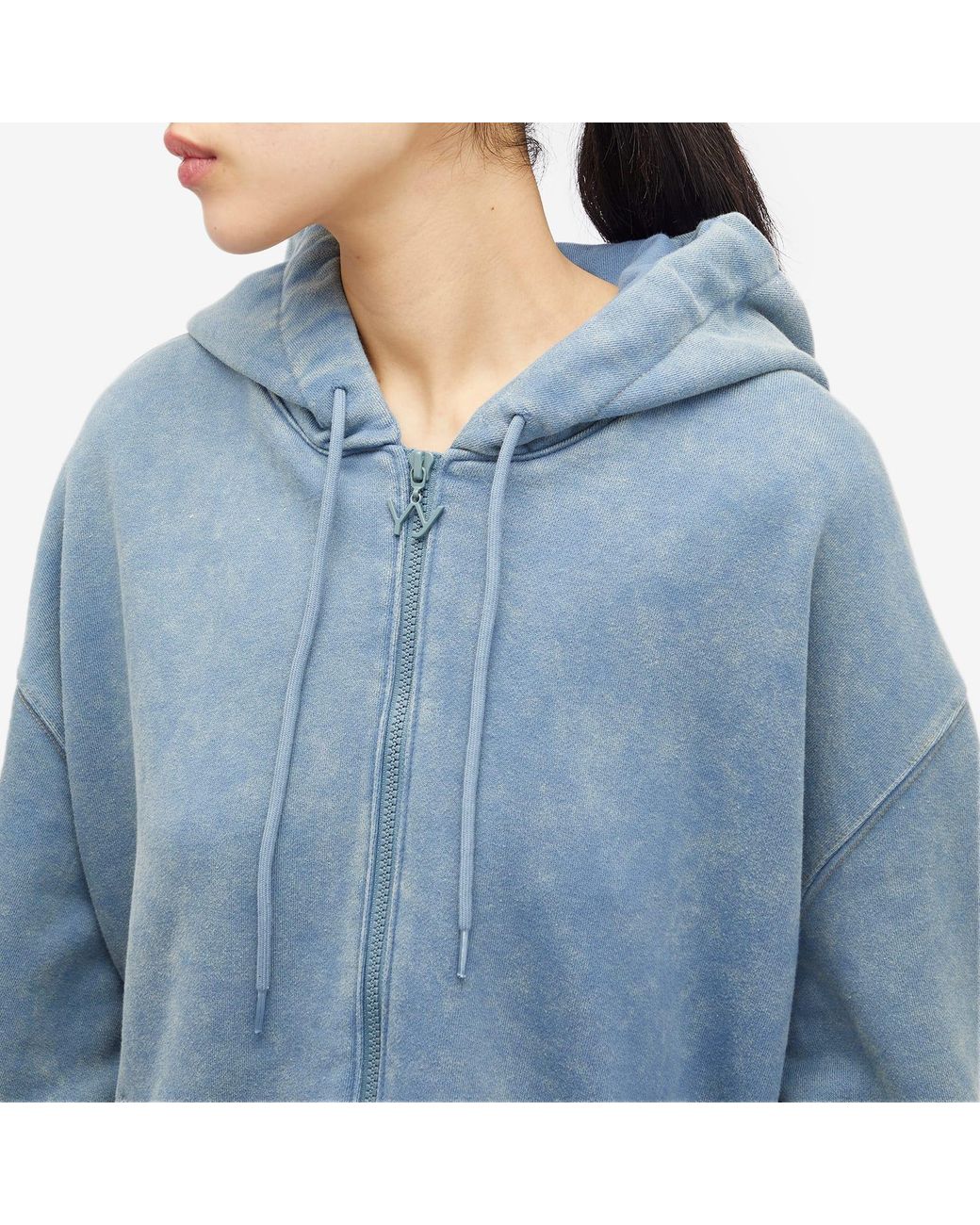 OPEN YY Wide Box Hoodie in Blue | Lyst