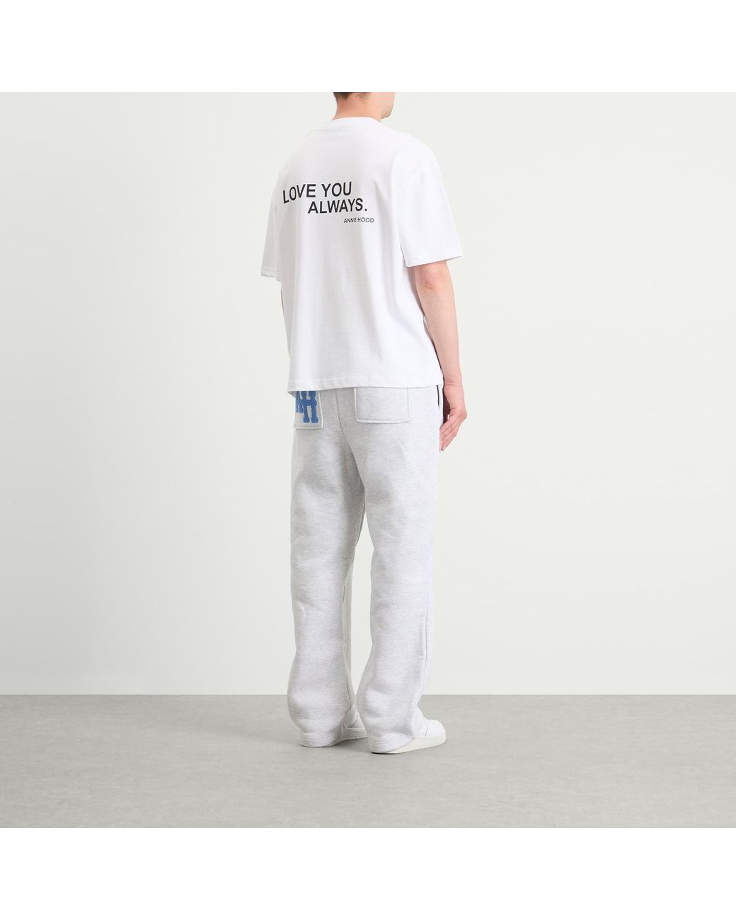 Annie Hood White Love You Always T-Shirt for men