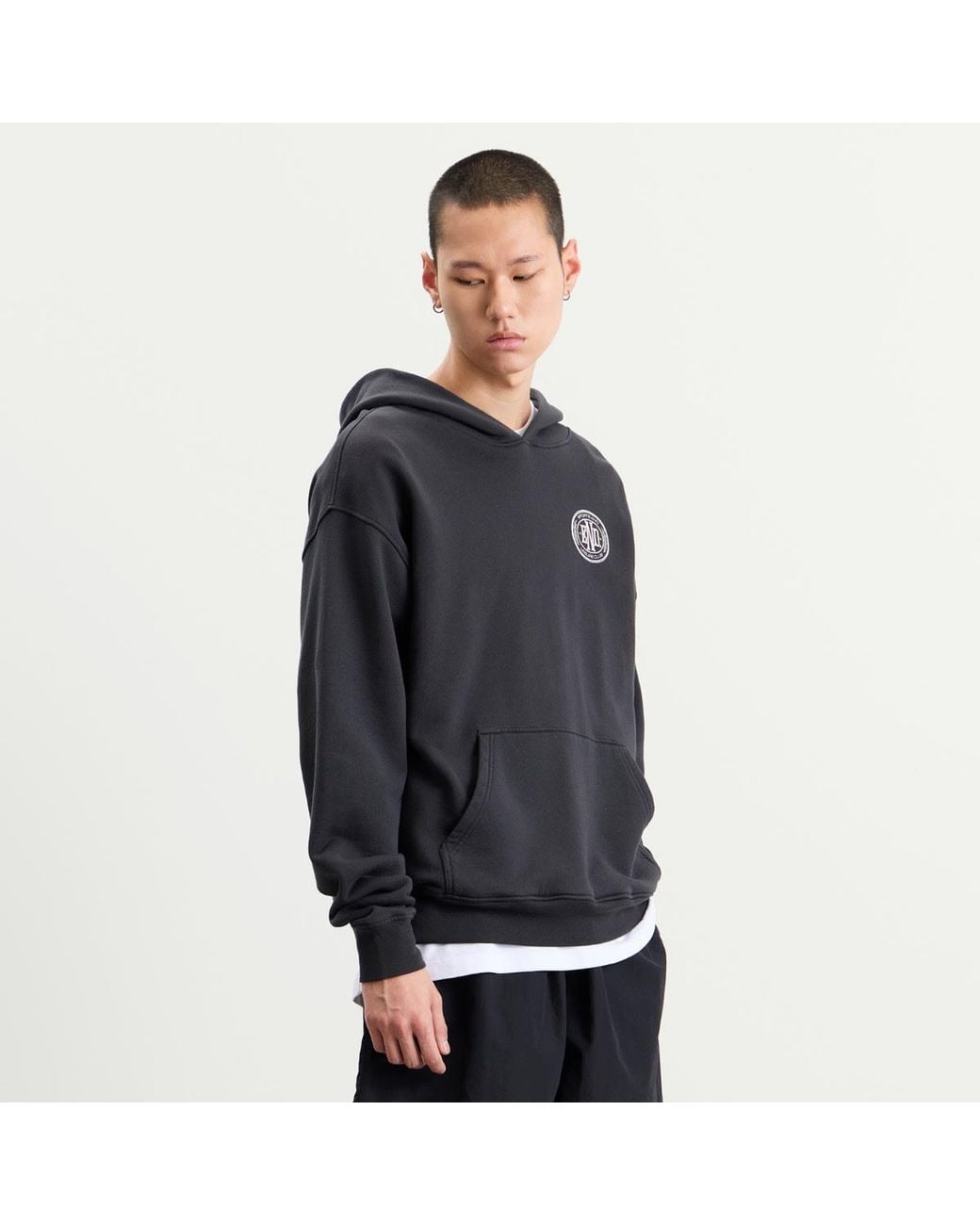 END. Black Leisure Pullover Hoodie