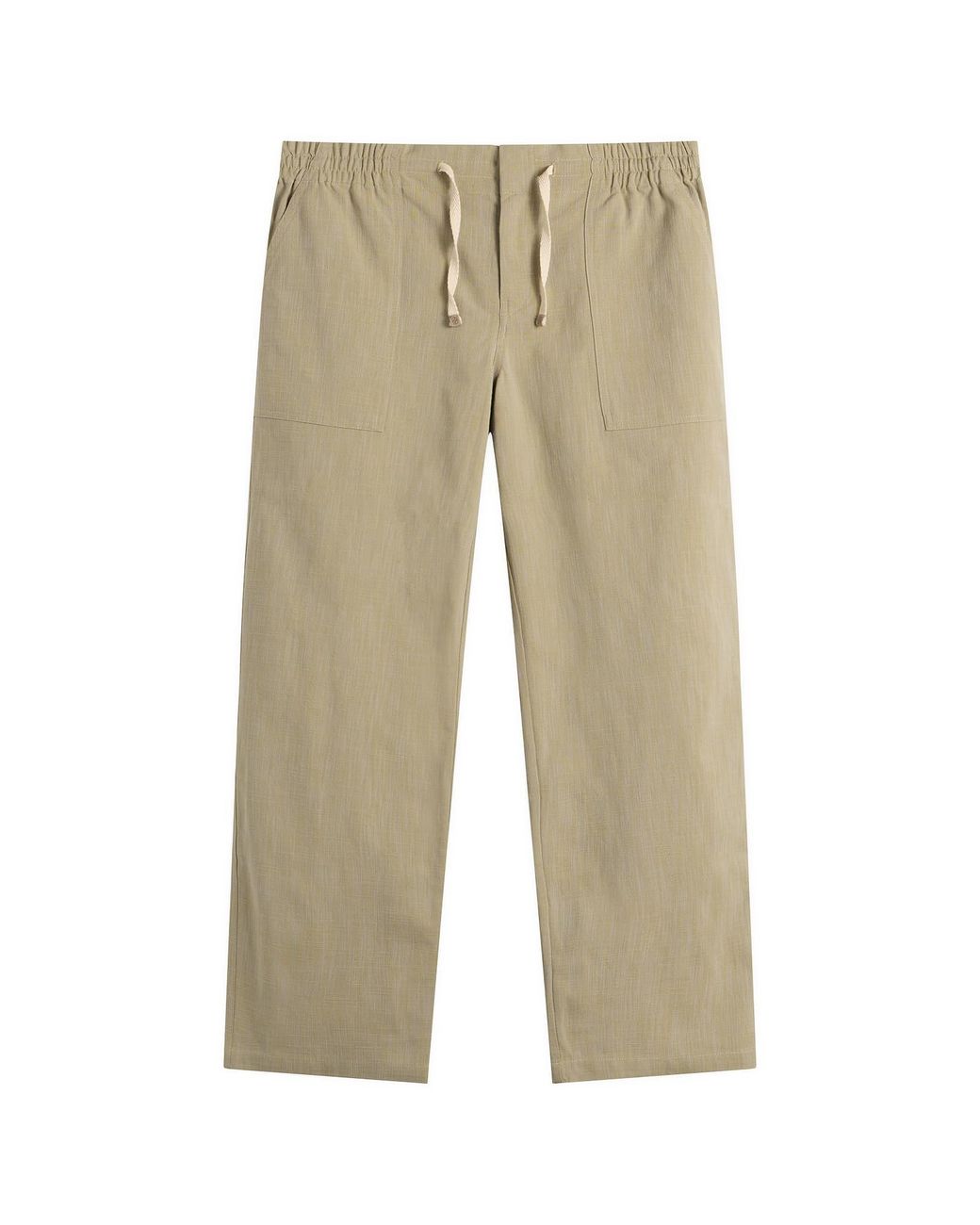 Drole de Monsieur Natural Cotton Elasticated Waist Pants for men