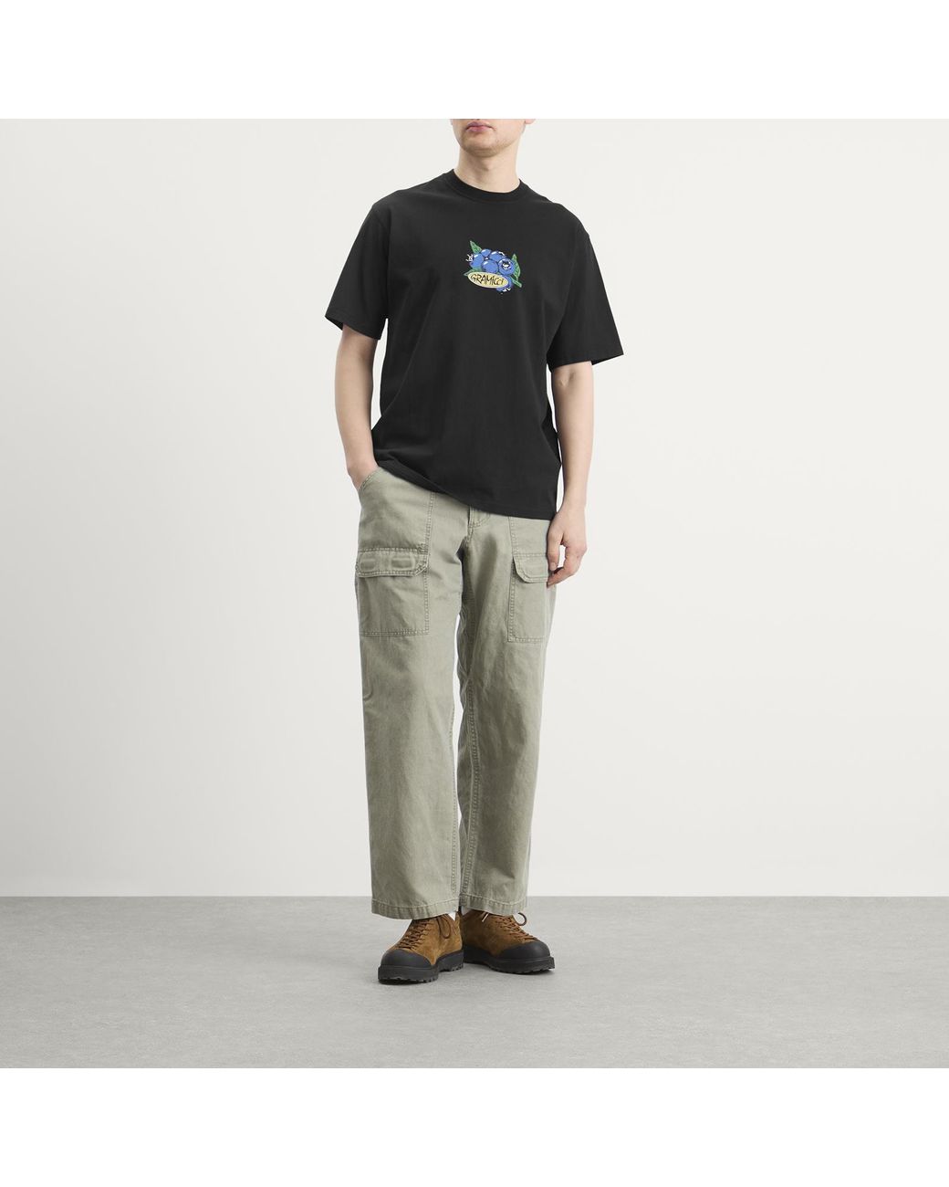 Gramicci Black Blueberry T-Shirt for men