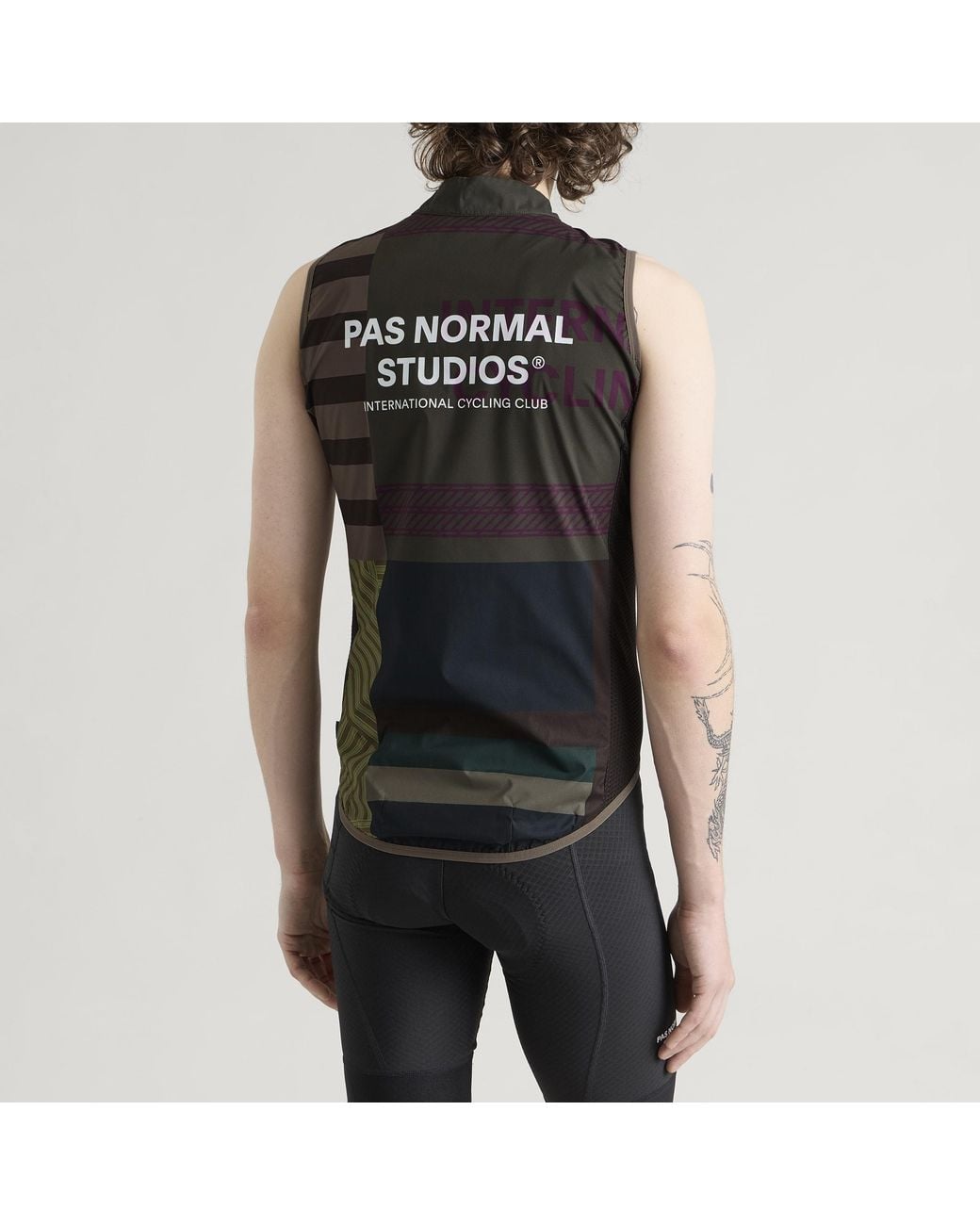 Pas Normal Studios Green Mechanism International Stow Away Gilet for men
