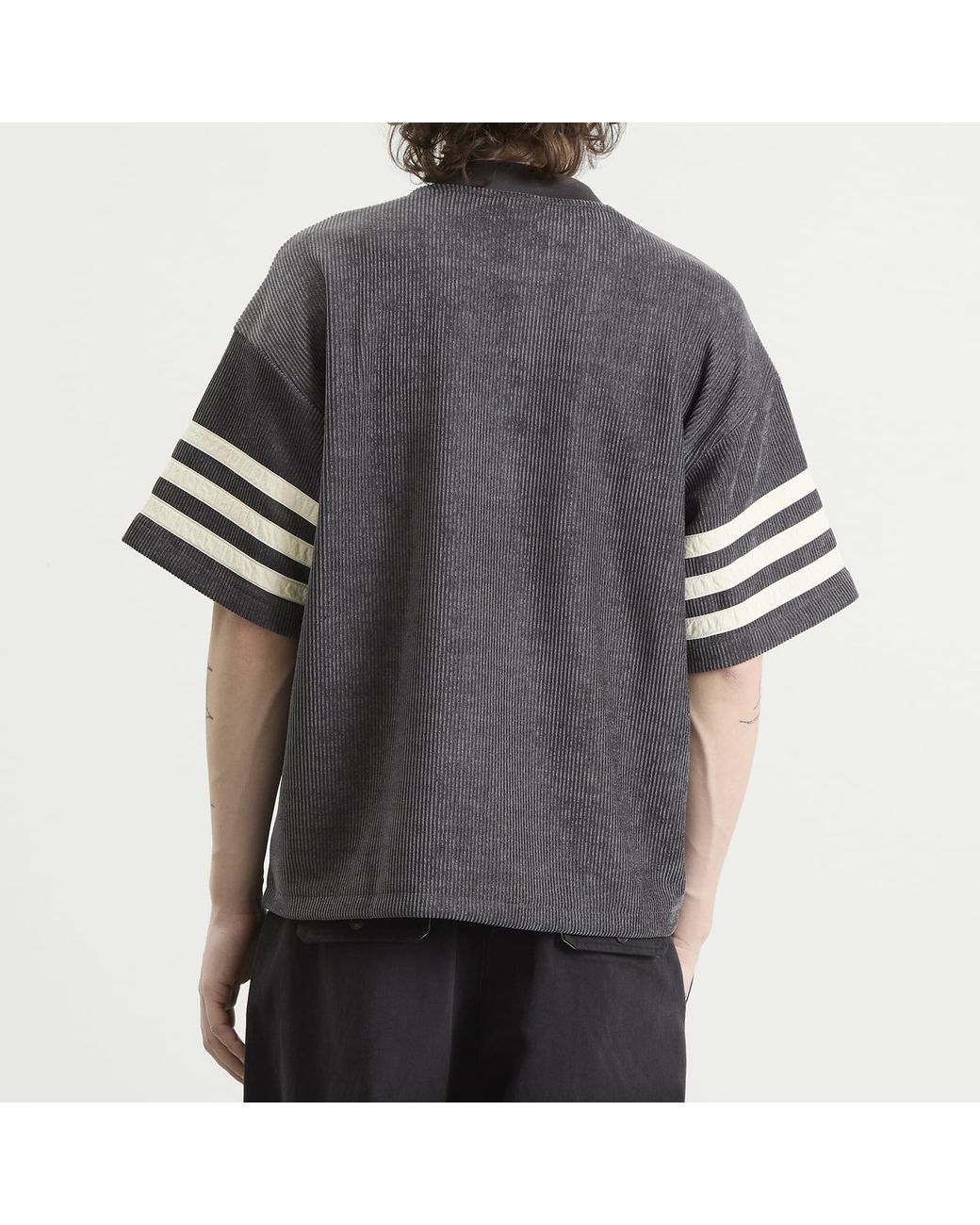 Adidas Black Knit Firebird Jersey for men