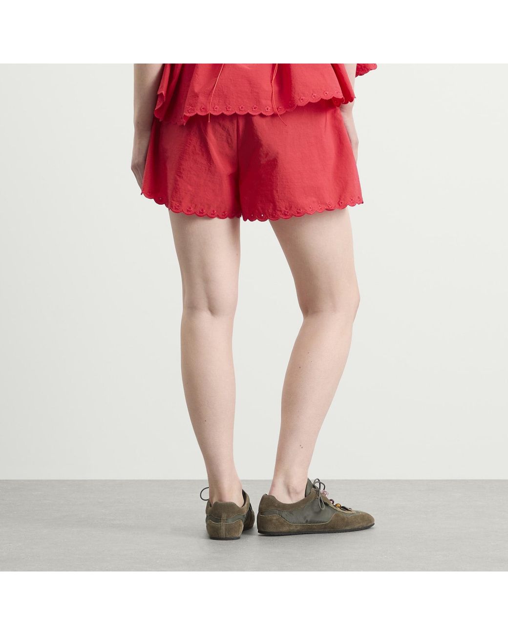 CECILIE BAHNSEN Red Blossom Shorts