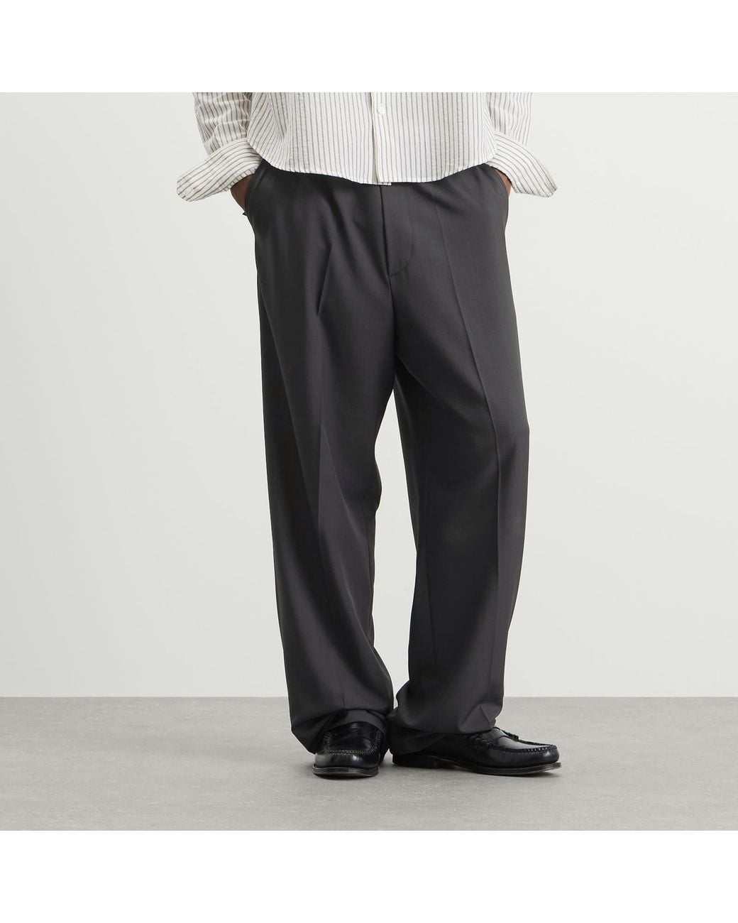 Second/Layer Gray Second Layer Baggy Primo Pant for men