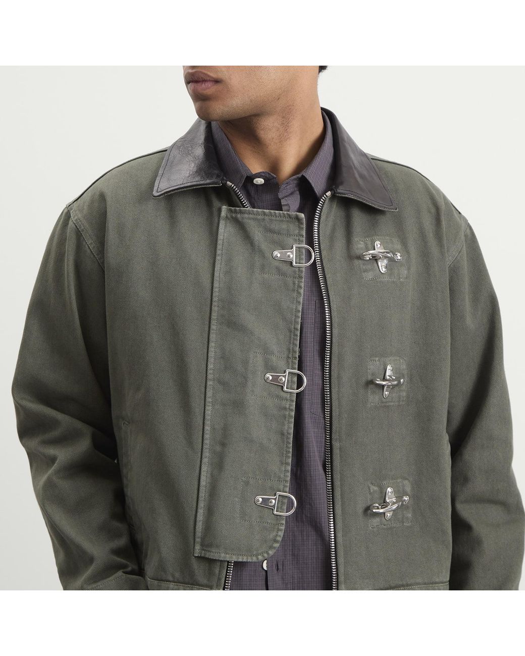 Ronning Green Utility Fireman Jacket for men