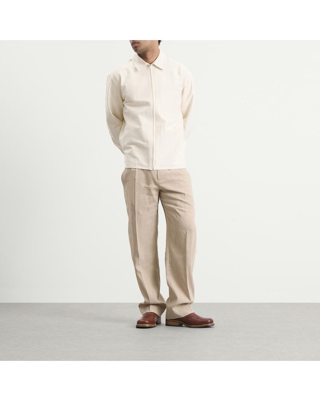 Jacquemus White Mecano Cotton Shirt for men