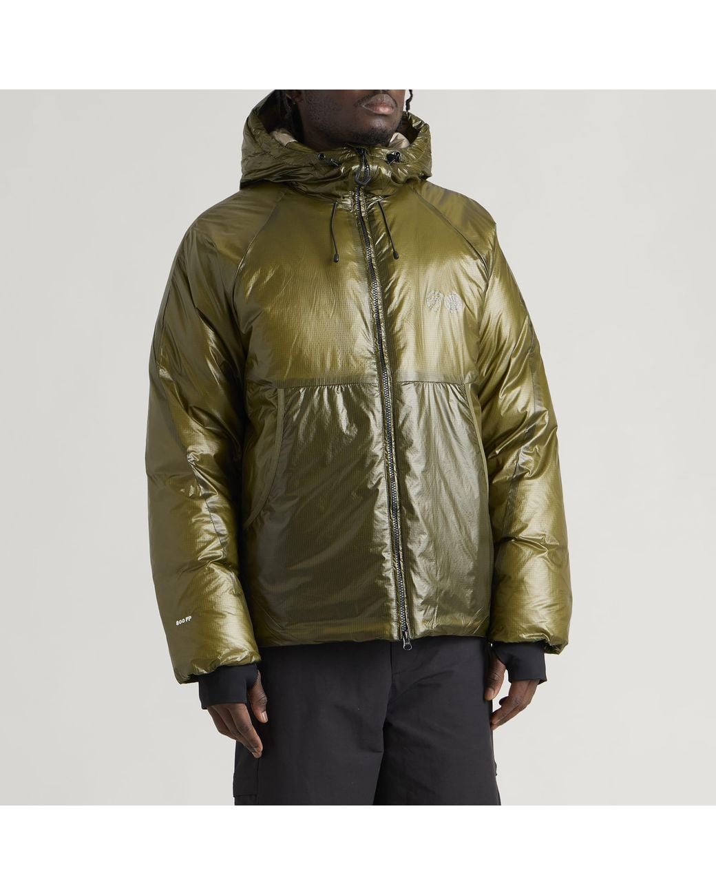 Purple Mountain Observatory Green Shield Translucent Down Jacket for men