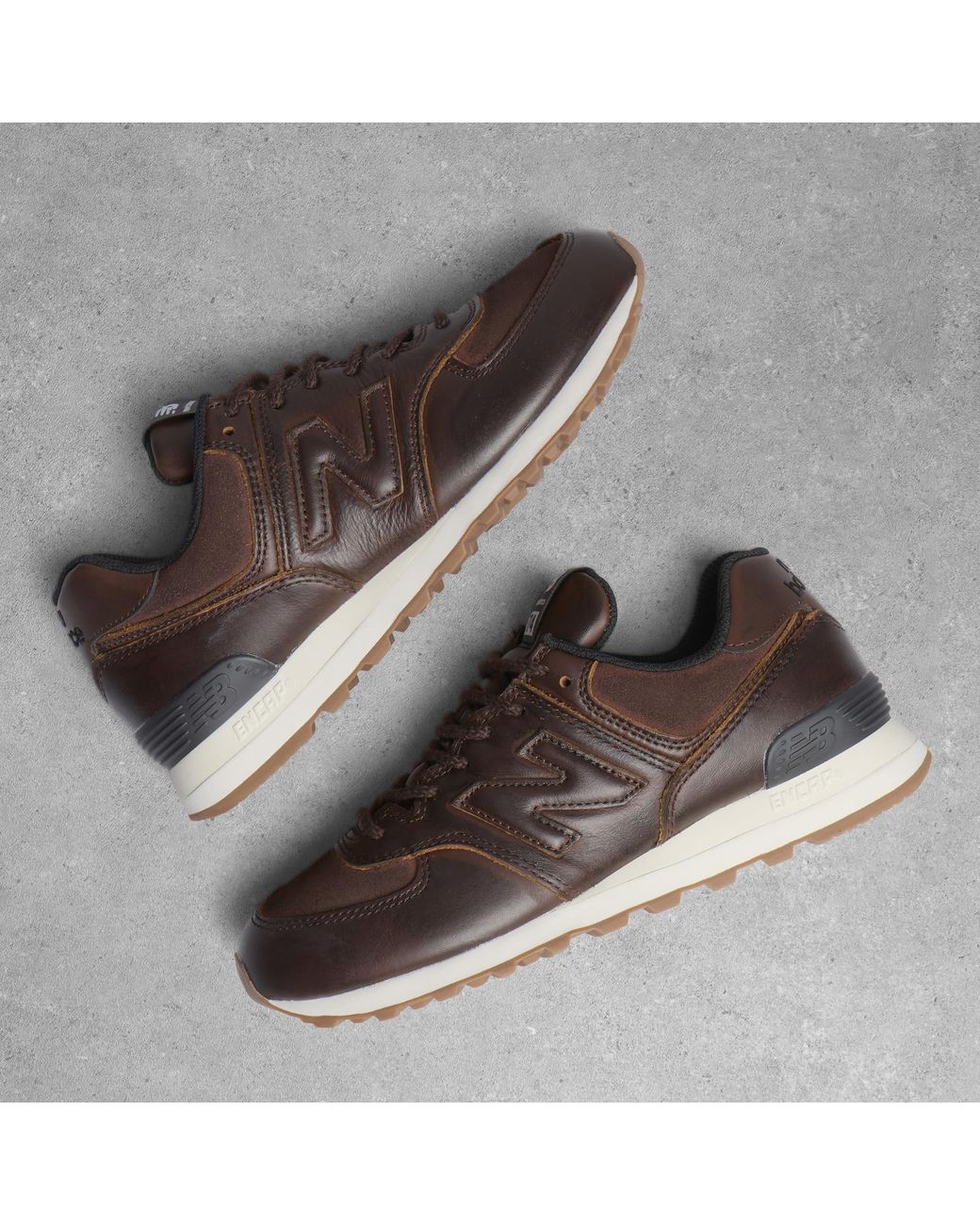 New Balance Brown 574 Sneaker