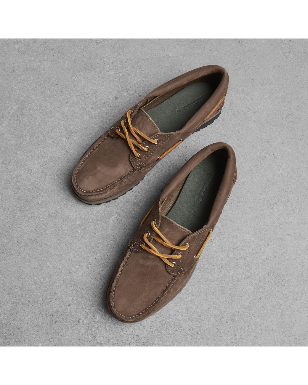Timberland Brown Authentic 3-Eye Boat Shoe