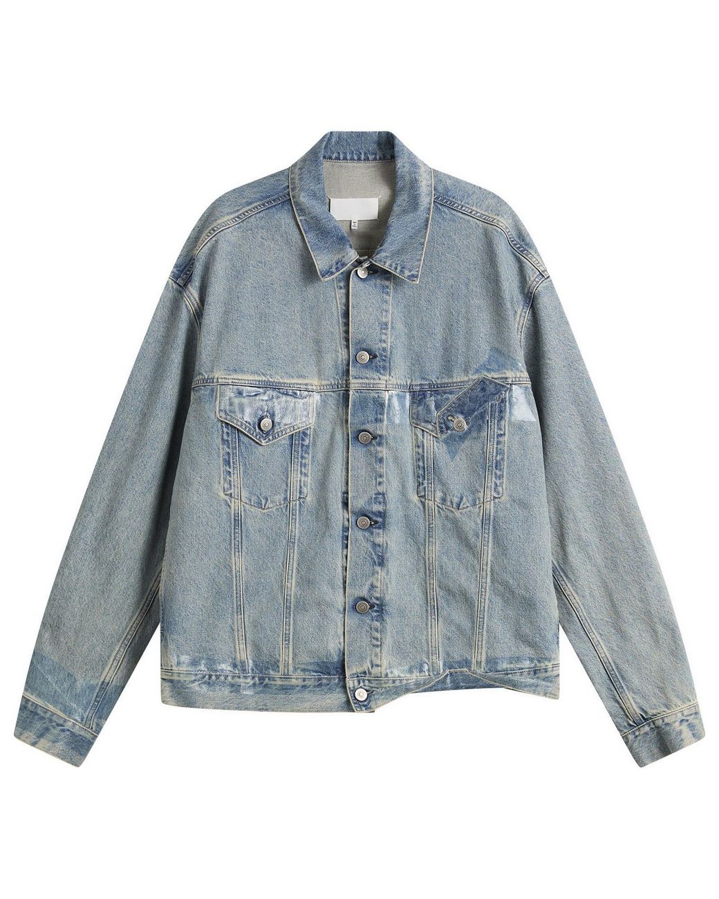 Maison Margiela Blue Taped Denim Jacket for men