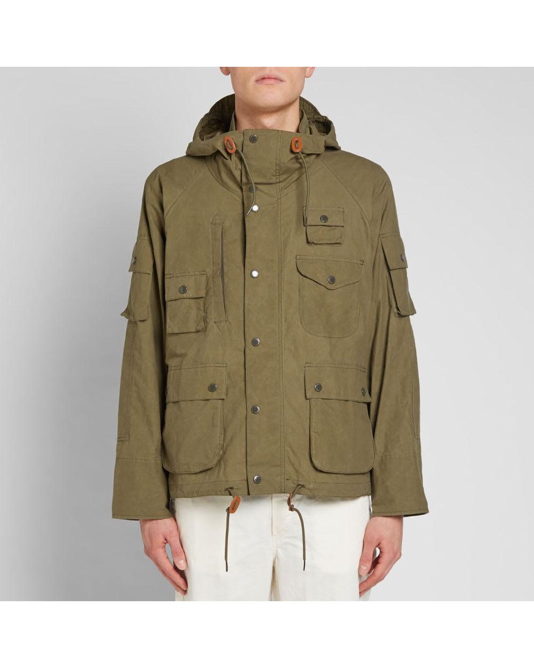 Barbour Cotton X Engineered Garments Thompson Jacket Olive in Green for Men  | Lyst