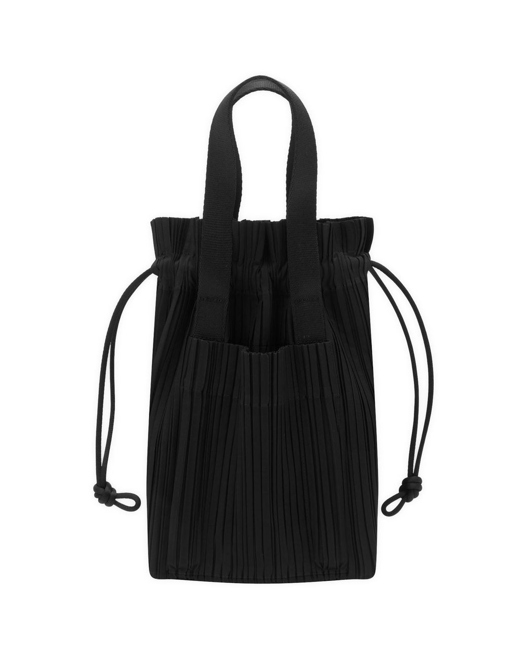 Pleats Please Issey Miyake Bias Pleats Waist Bag in Black