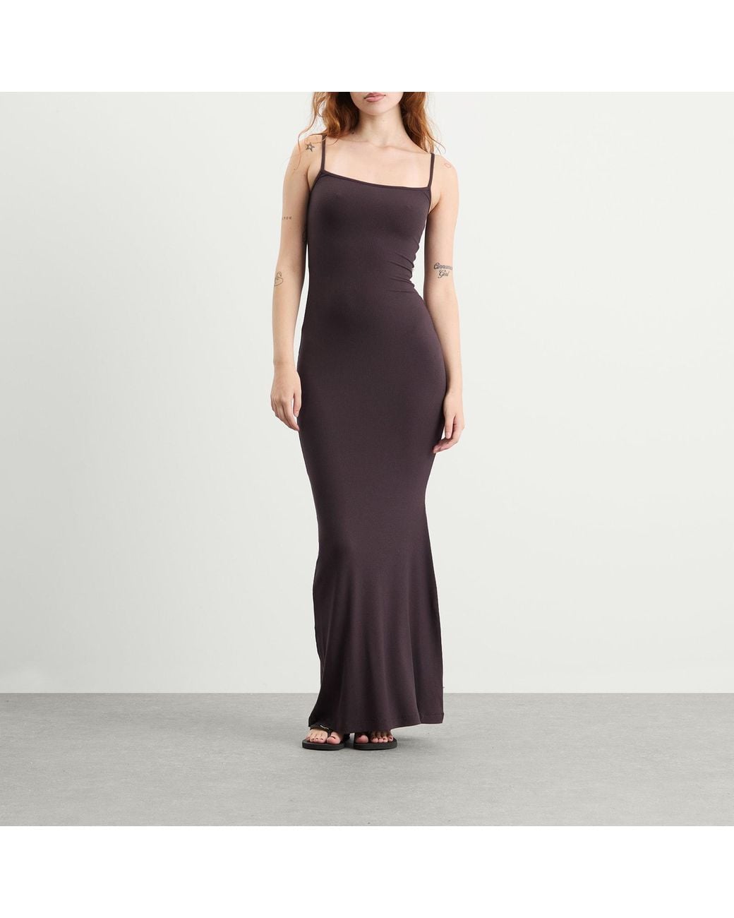 Skims Purple Soft Lounge Slip Dress