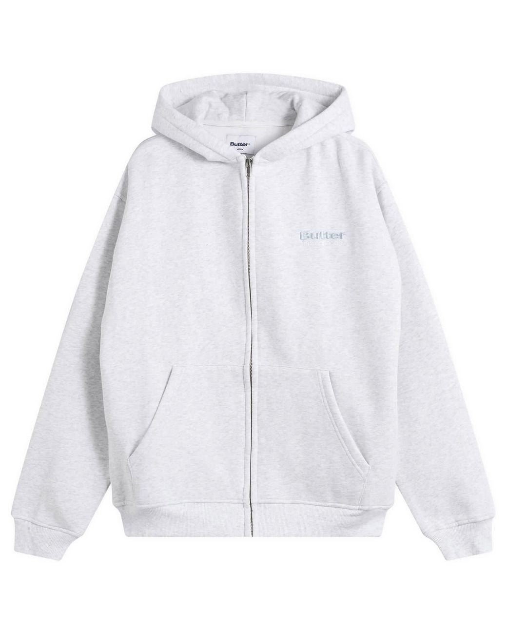 Butter Goods Internationale Zip Hoodie in White for Men | Lyst