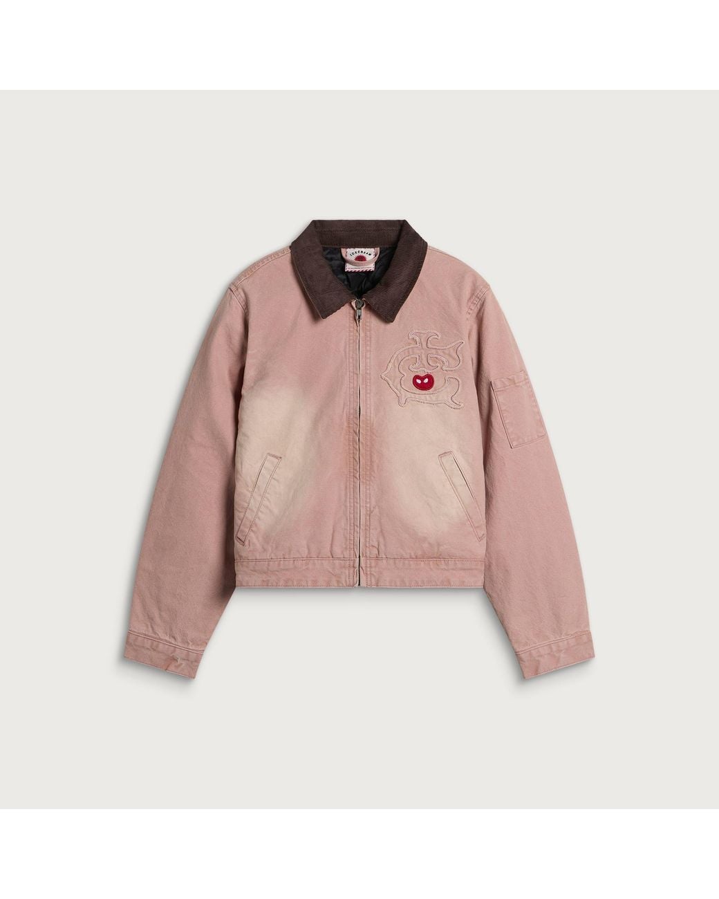 ICECREAM Pink Team Ic Cropped Work Jacket