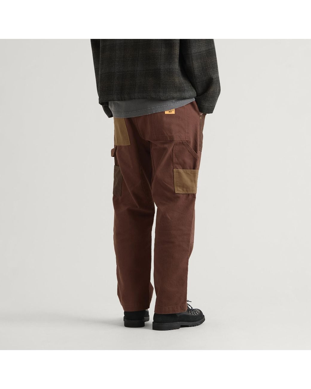 Service Works Brown Patchwork Utility Chef Pants for men
