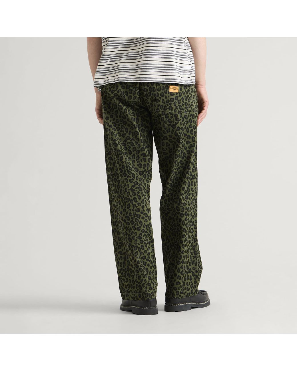 Service Works Green Patterned Easy Chef Pants for men