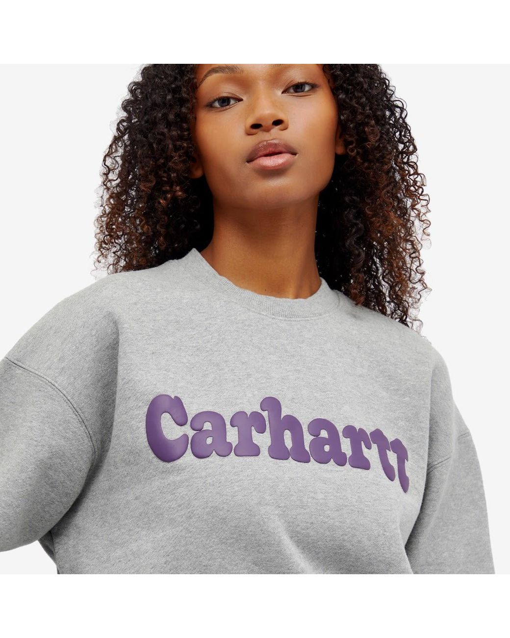 Carhartt WIP Bubbles Logo Sweat in Gray | Lyst