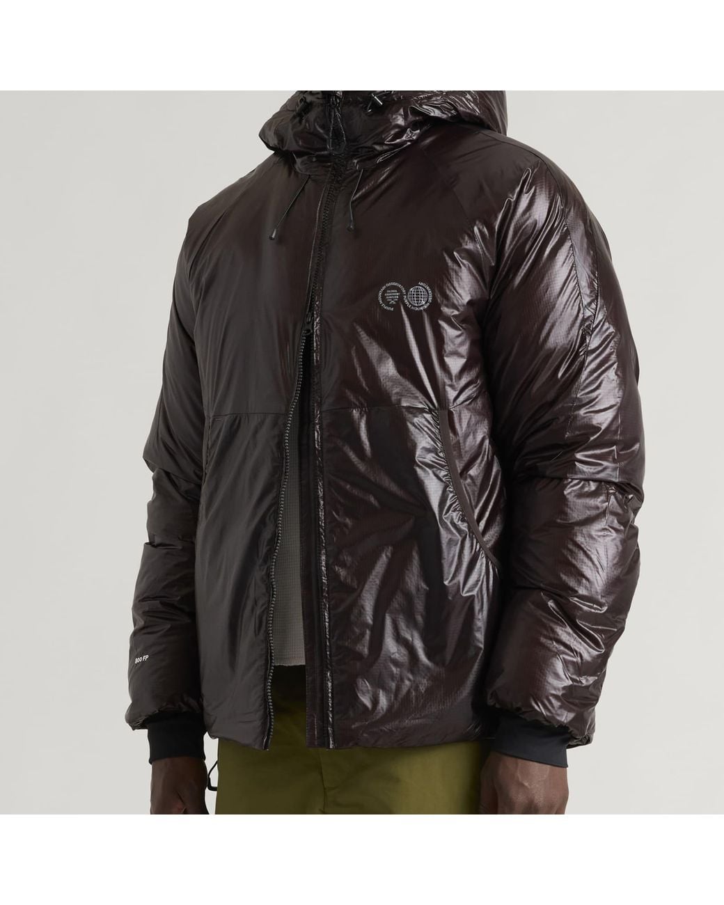 Purple Mountain Observatory Black Shield Translucent Down Jacket for men