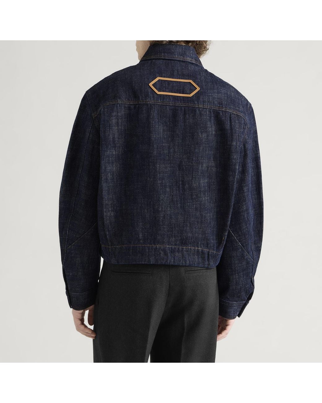 Jacquemus Blue Canvas Bomber Jacket for men