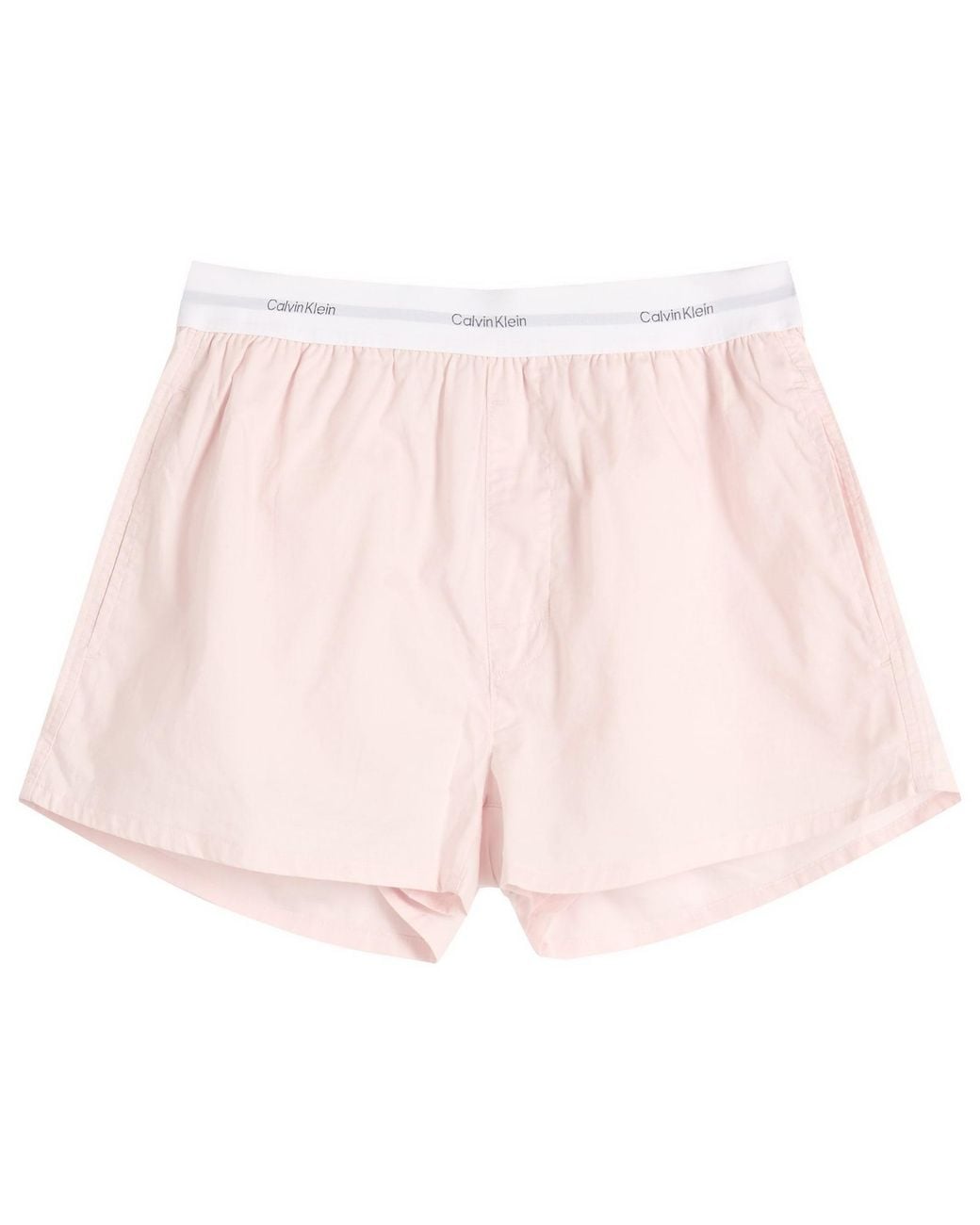 Calvin Klein Pink Cotton Poplin Sleep Short