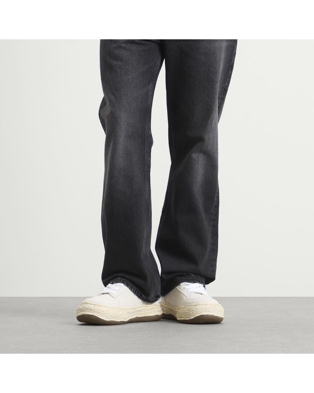Maison Mihara Yasuhiro White Oliver Suede Sneaker for men