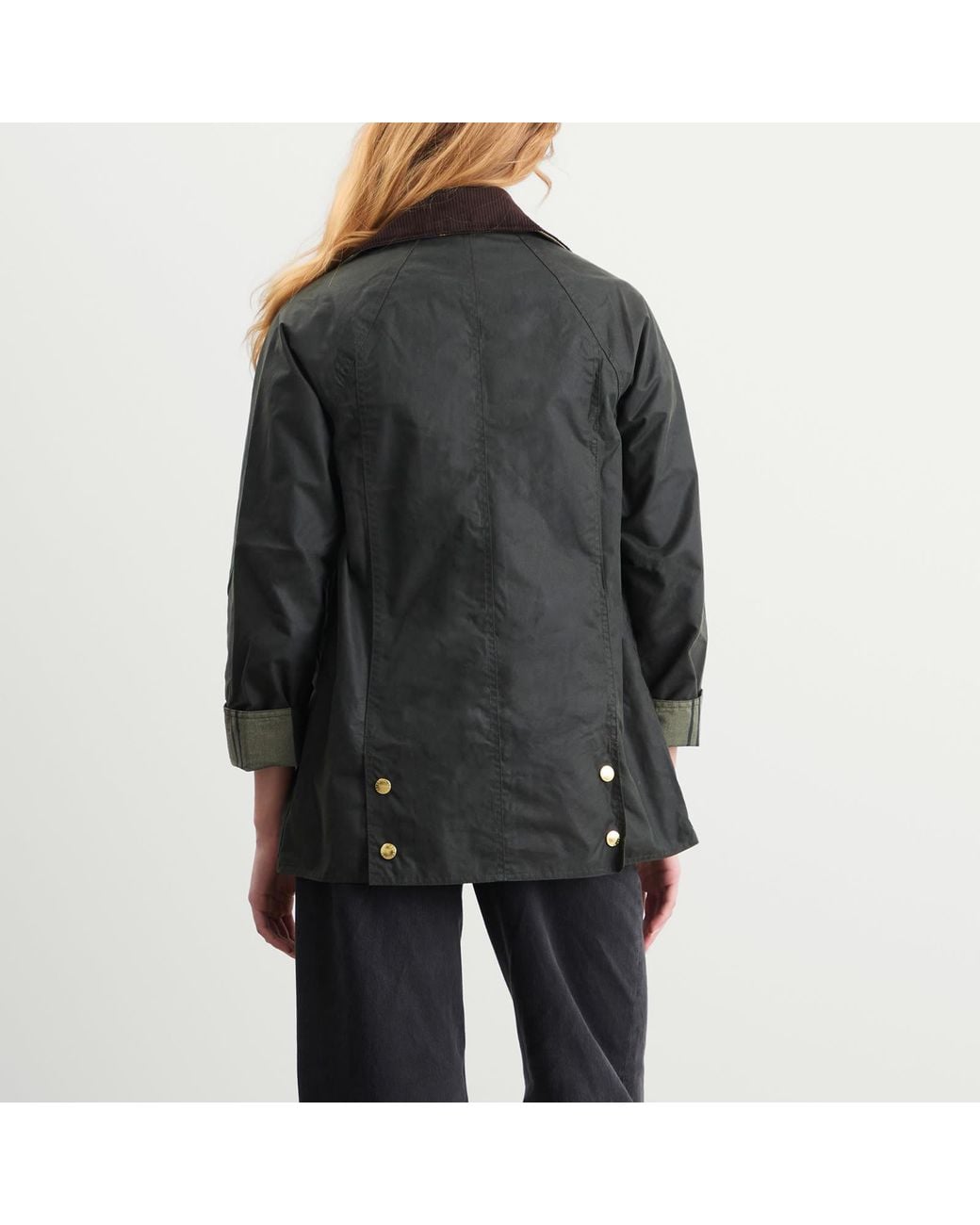Barbour Black Modern Beadnell Wax Jacket