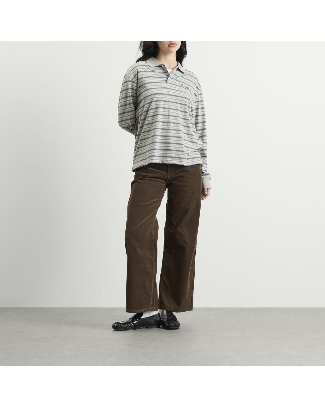 DUNST Brown 90S Wide Corduroy Jeans