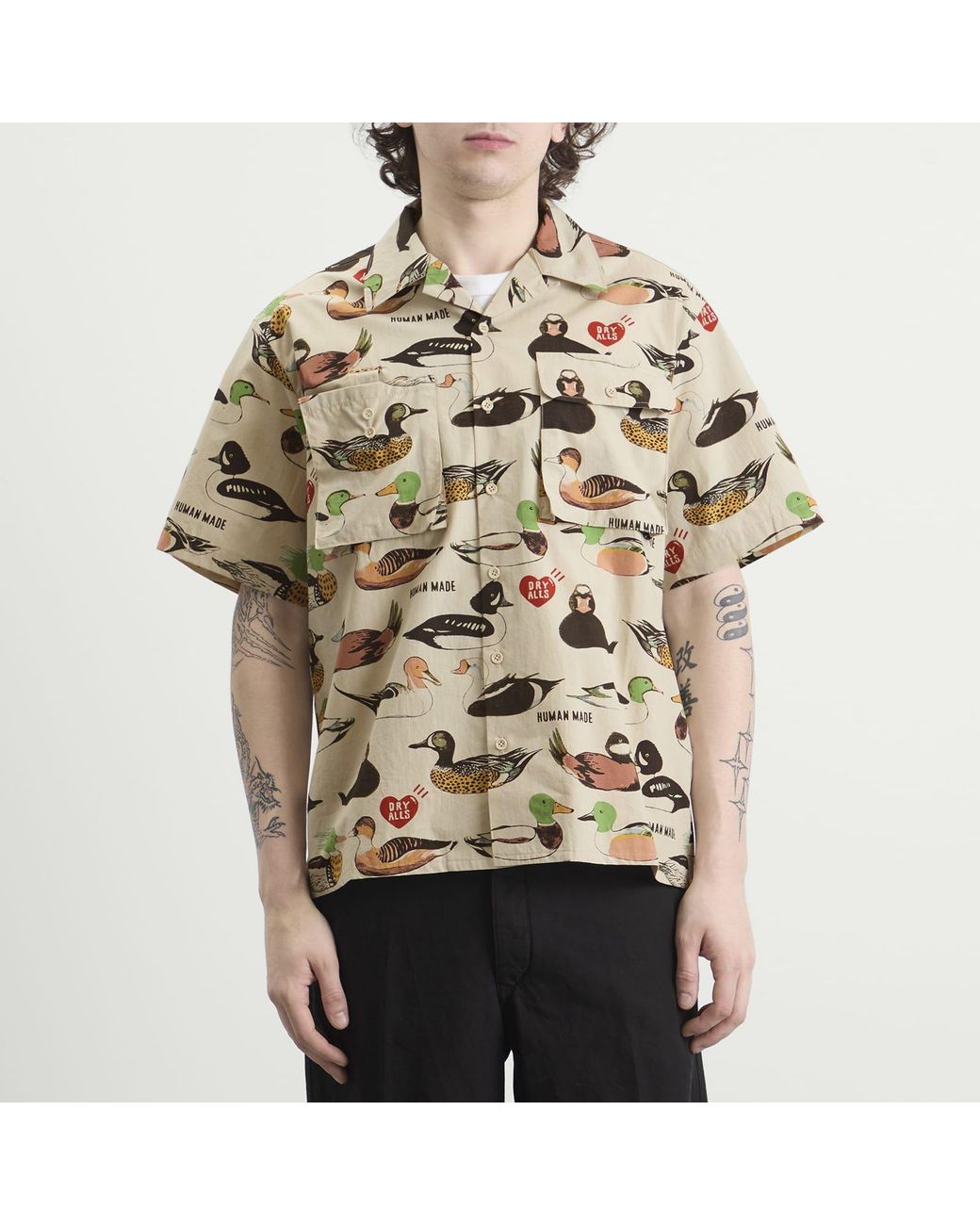 Human Made Natural Decoy Duck Printed Shirt for men