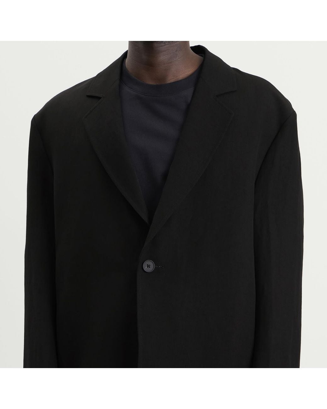 Studio Nicholson Black Denson Single Breasted Blazer for men
