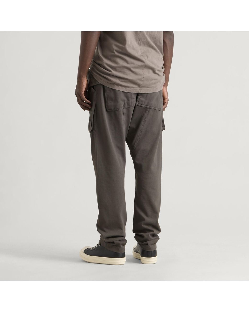 Rick Owens Gray Creatch Creah Cargo Trousers for men