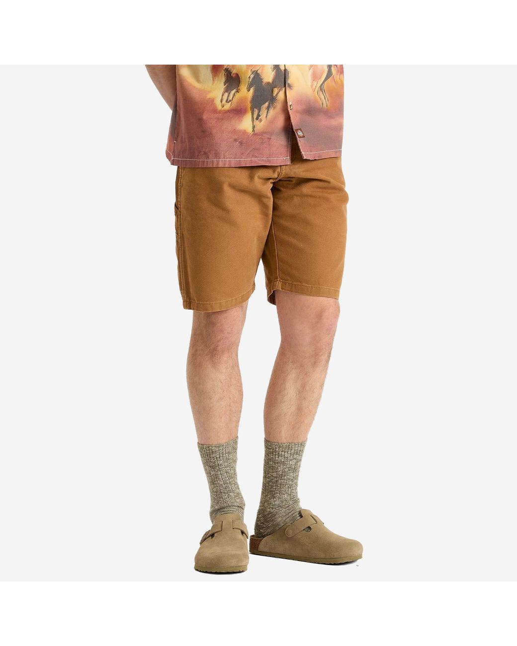 Dickies Brown Duck Carpenter Shorts for men