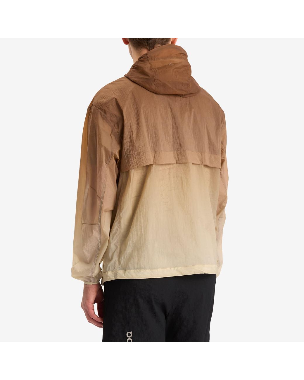 REPRESENT 247 Brown Hooded Training Jacket for men