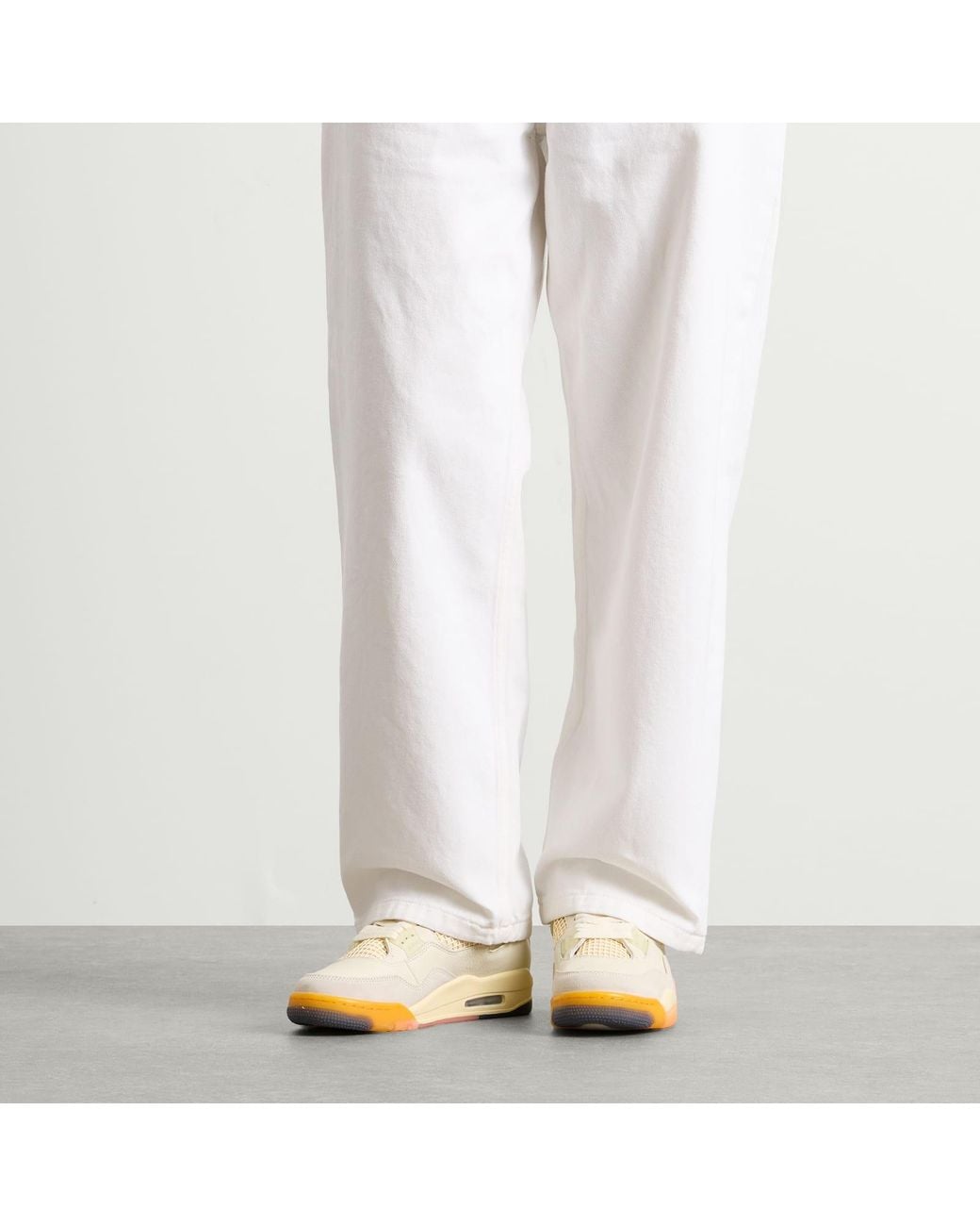 Nike White W 4 Retro Sneaker