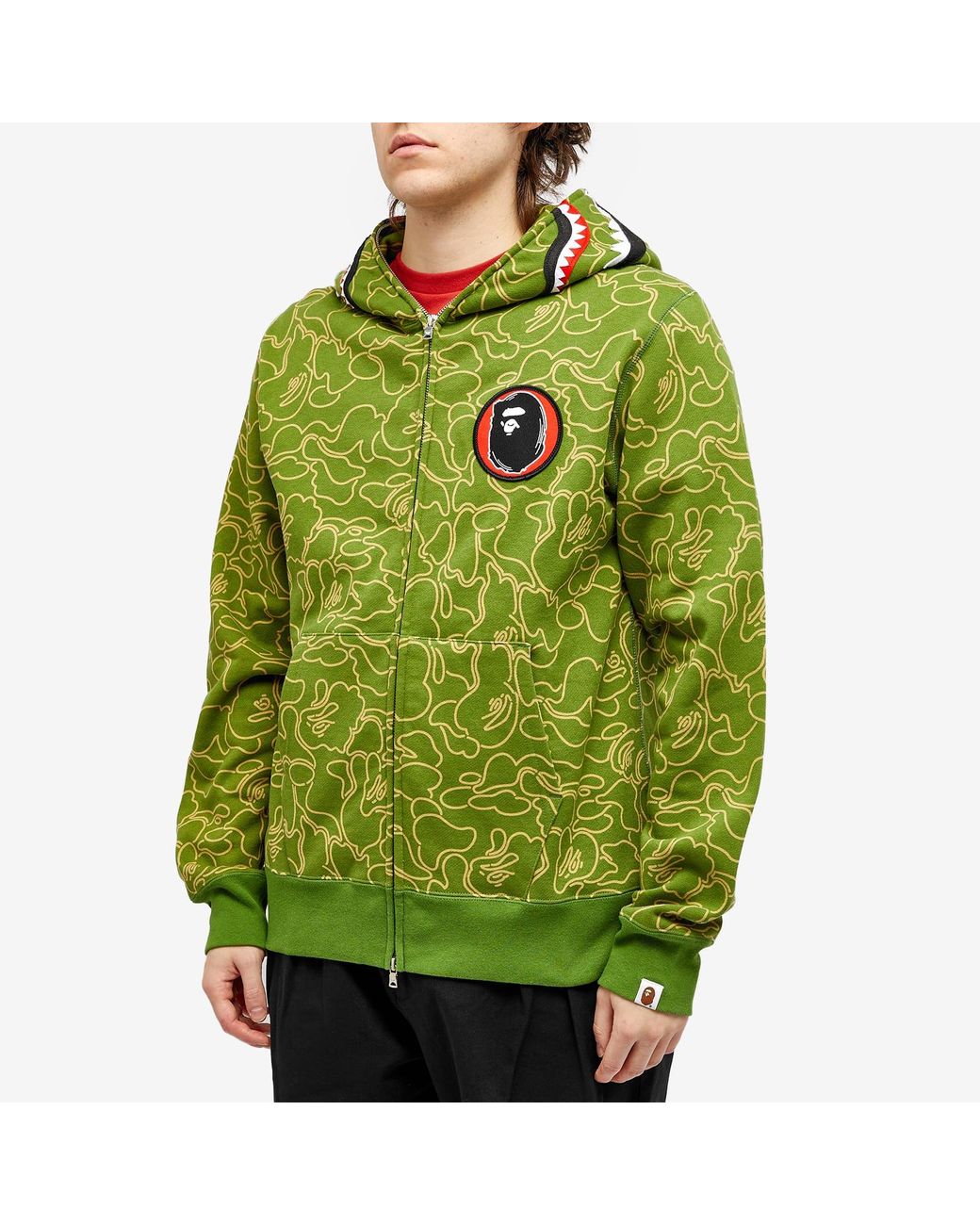 A Bathing Ape 30Th Anniversary Shark Hoodie in Green for Men Lyst Canada