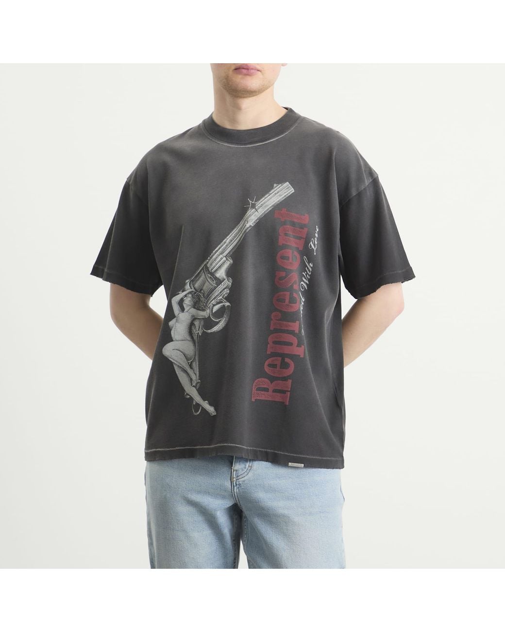 Represent Black Loaded With Love T-Shirt for men