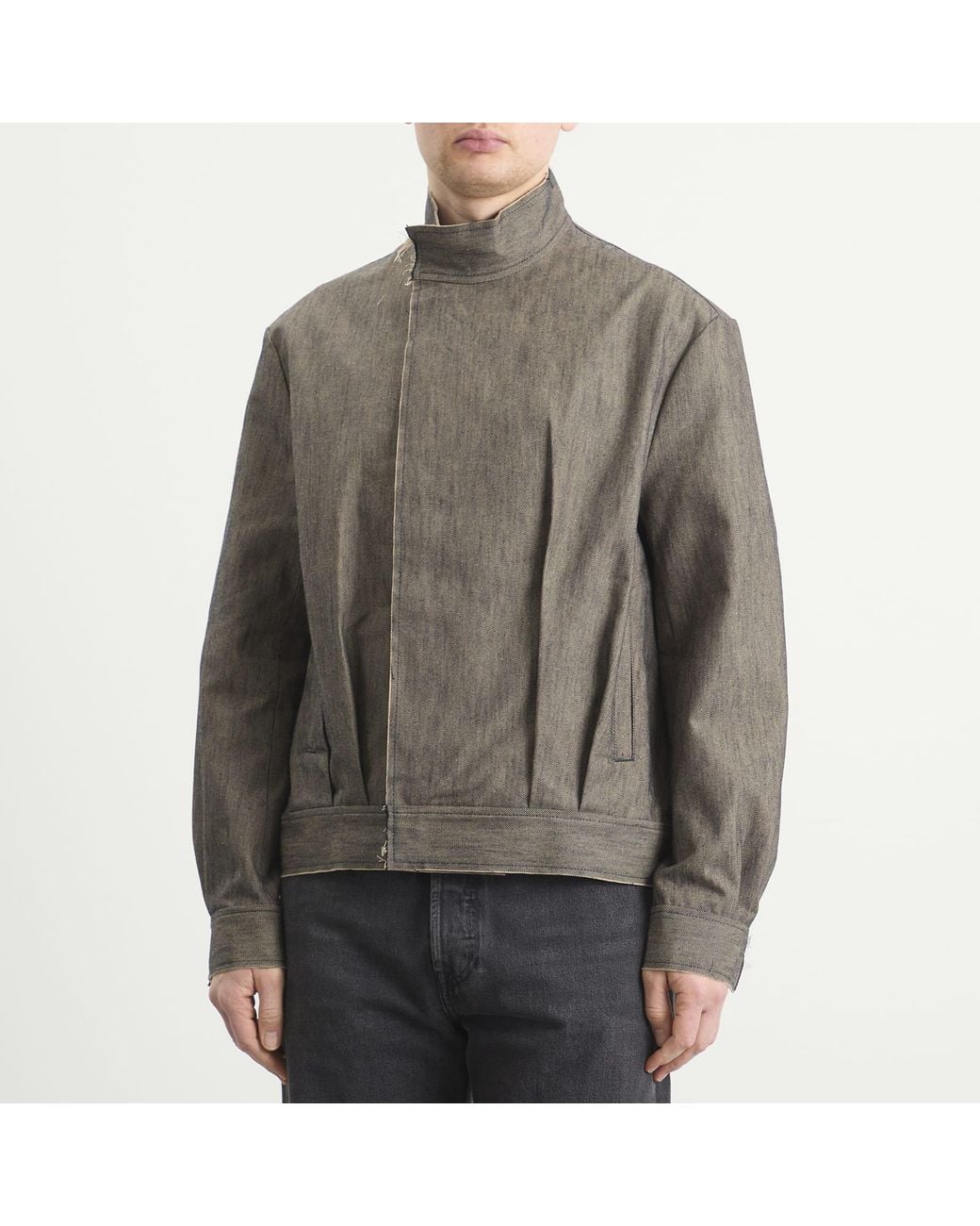 EBIT Green Inverted Pleat Gaberdine Jacket for men
