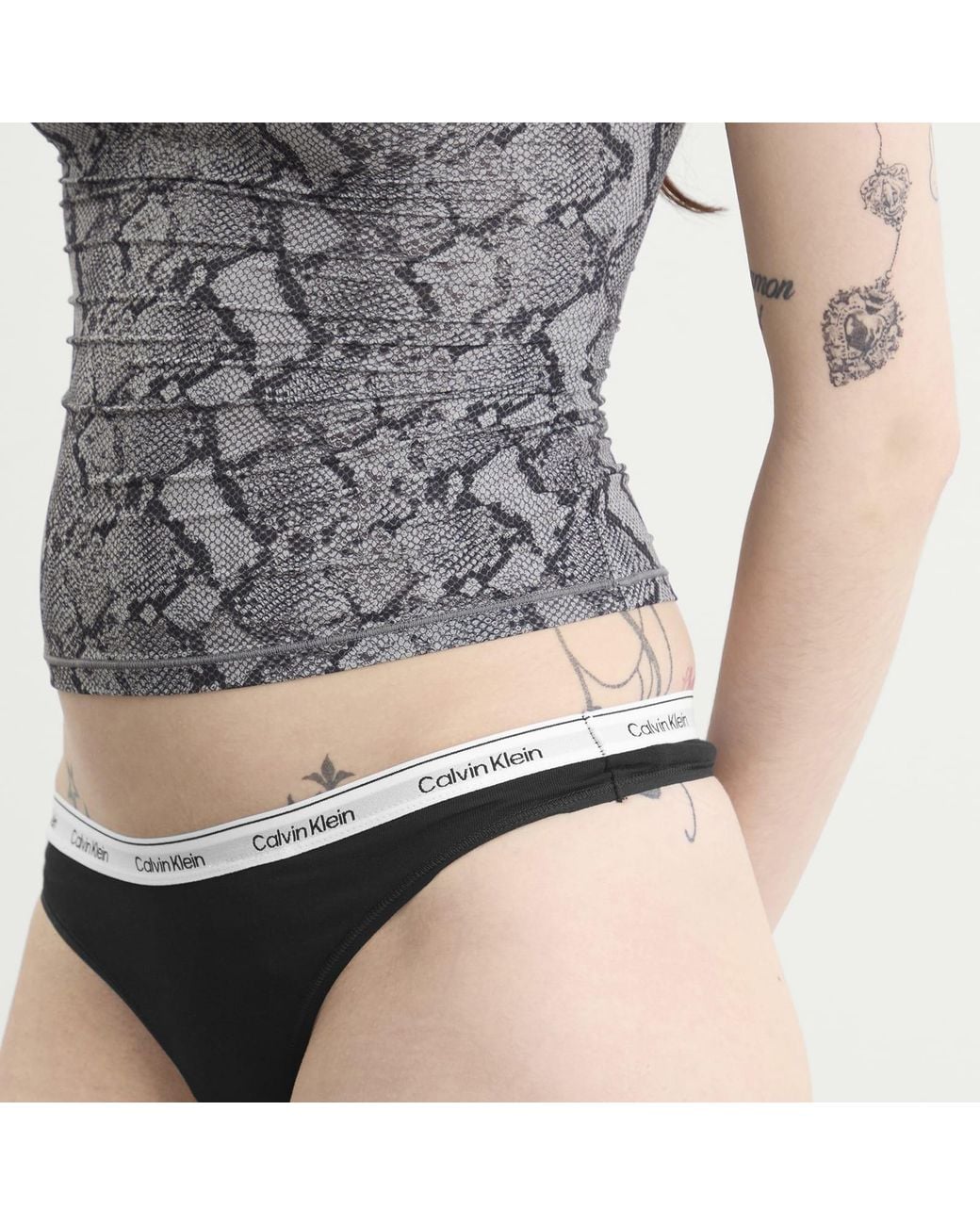 Calvin Klein Black Icon Thong