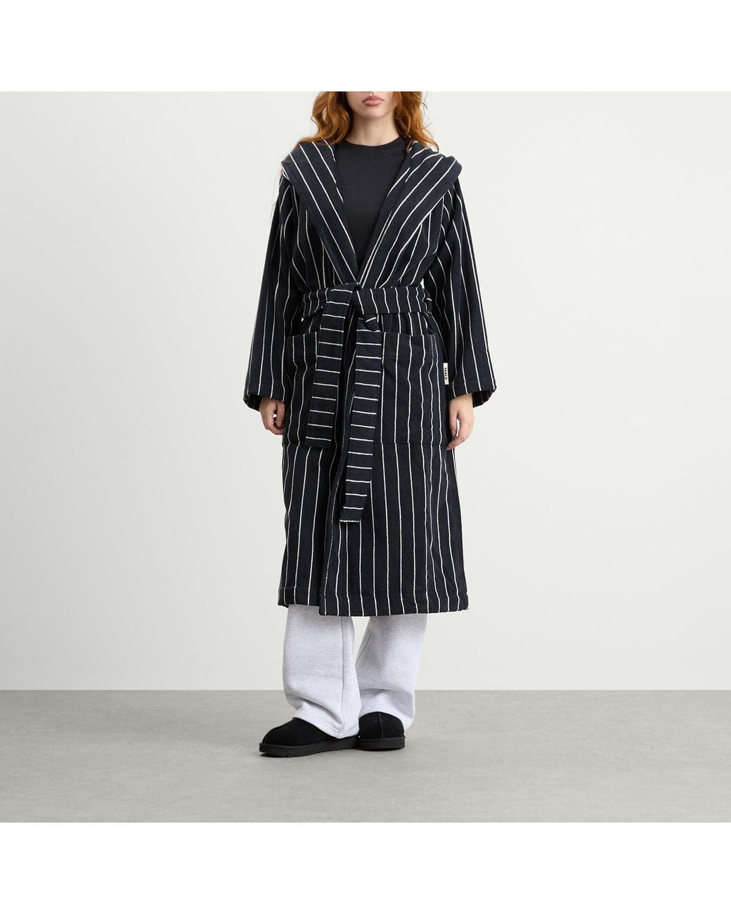Tekla Blue Tekla Terry Hooded Bathrobe
