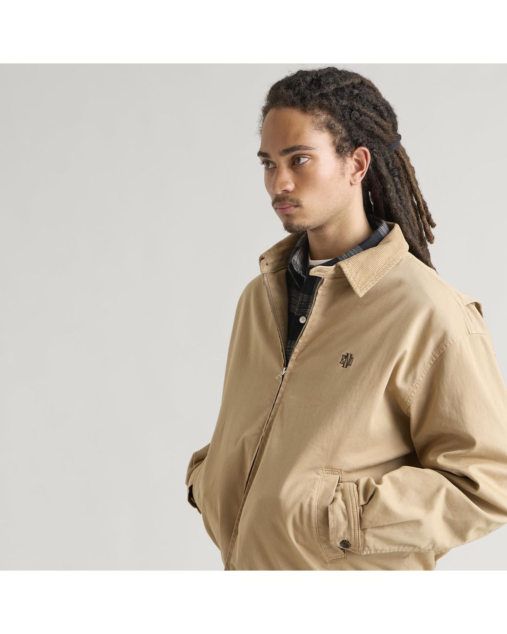 END. Natural Monogram Jacket for men