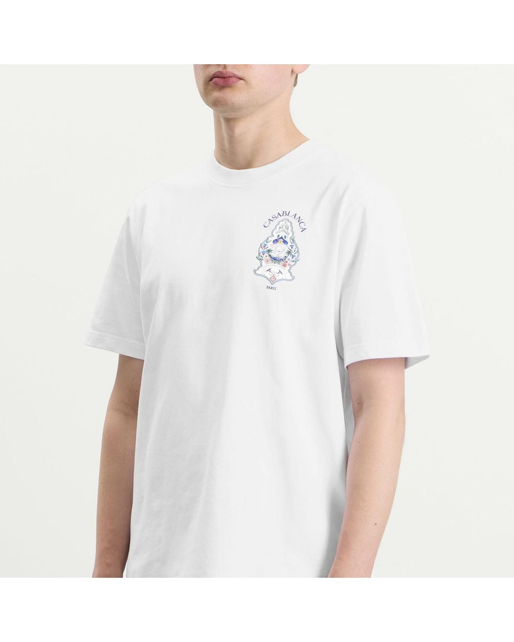 Casablanca White Hotel T-Shirt for men