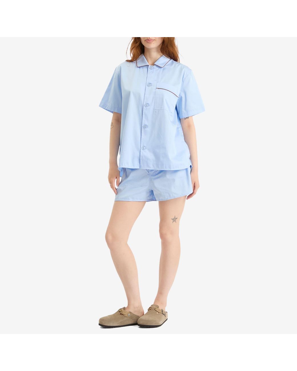 Hay Outline Shorts Pyjama Shirt in Blue | Lyst