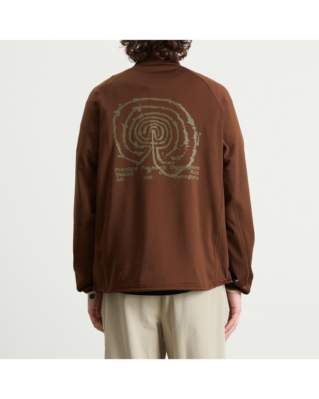 KA_YO_Prototype Brown Half Zip Base Layer for men