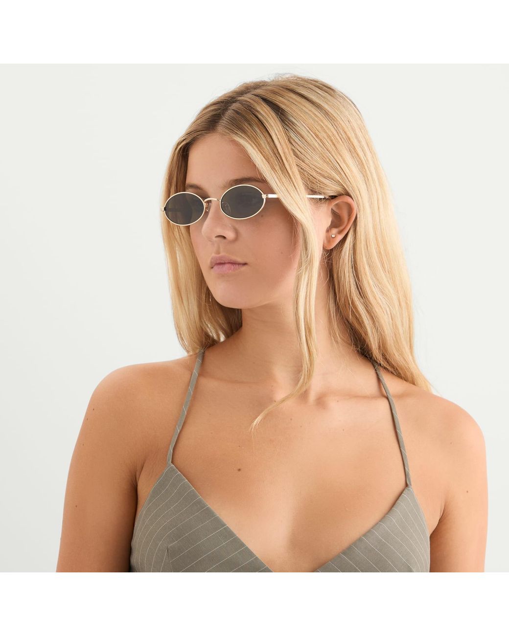 Le Specs Metallic Love Train Sunglasses